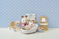 Ensemble de salle de bain Calico Critters Country, meubles et accessoires de maison de poupée