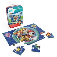 PAW Patrol, 24-Piece Jigsaw Puzzle from Spin Master Puzzles in Compact Travel Gift Tin PAW Patrol Toys Kids Puzzles