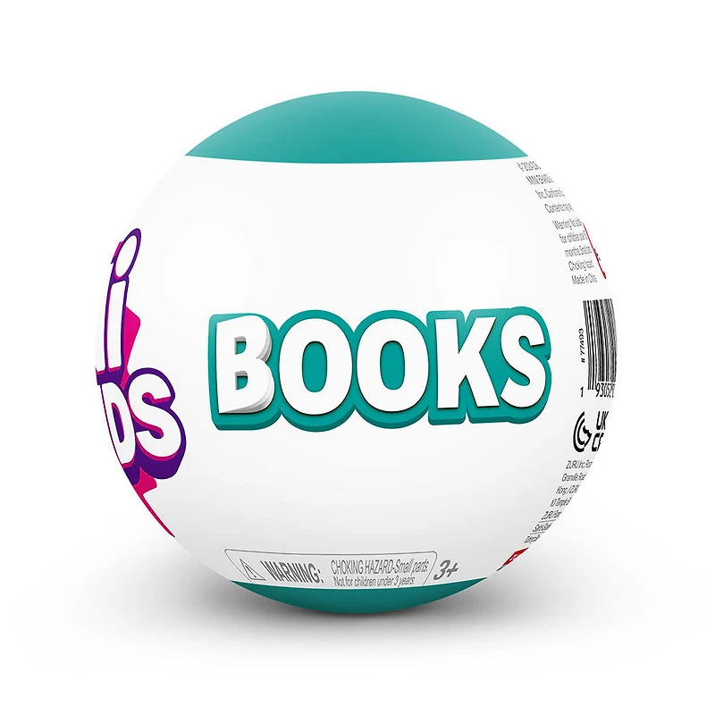 Capsule Mini Brands Books - 1 par commande, la couleur peut varier (Chacun vendu séparément, sélectionné au hasard)