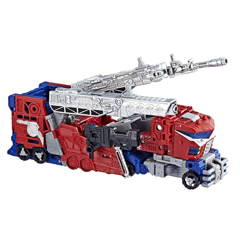 Transformers Generations War for Cybertron : Siege, figurine de classe leader Optimus Prime Amélioration galactique WFC-S40.