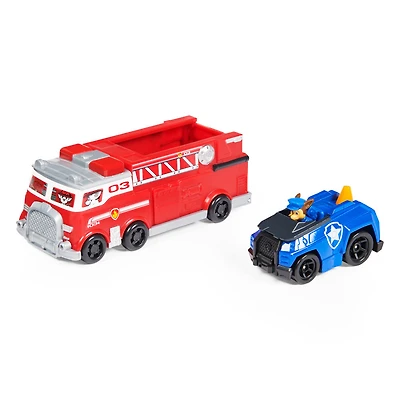 PAW Patrol, True Metal Firetruck Die-Cast Team Vehicle with 1:55 Scale Chase Toy Car