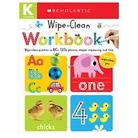 Scholastic Early Learners: Kindergarten Wipe-Clean Workbook - Édition anglaise