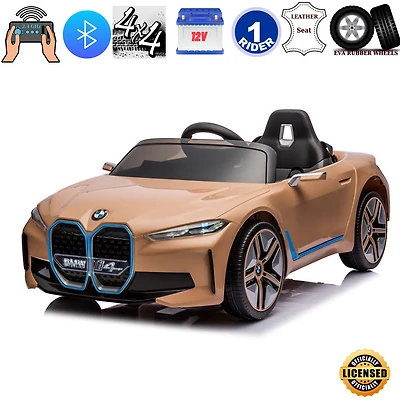 KidsVip 12V sous licence BMW i4 avec RC