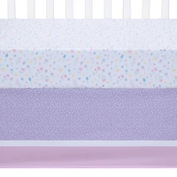 Rainbow Showers 4 Piece Crib Bedding Set