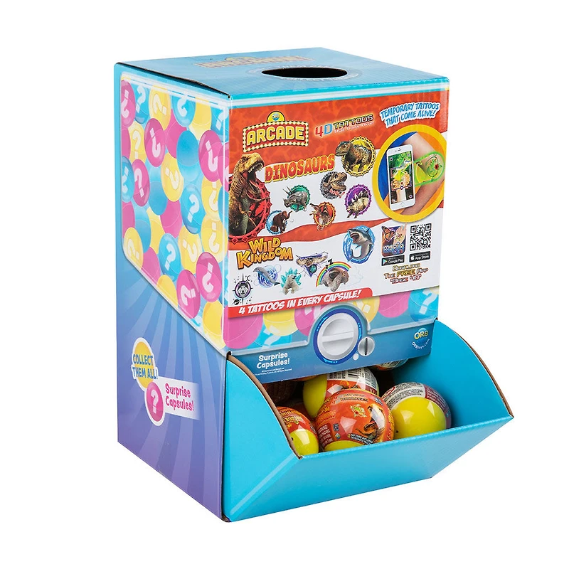 Orb Arcade Royaume Sauvage & Dino Tatouage 4D