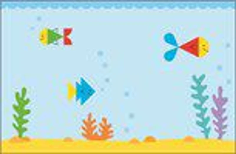 Usborne Minis:  Sticker Shapes Under The Sea - Édition anglaise