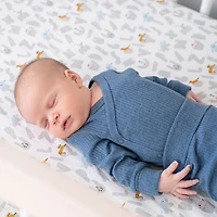 Drap De Coton Tissé - Alphabet Animaux 2Pk