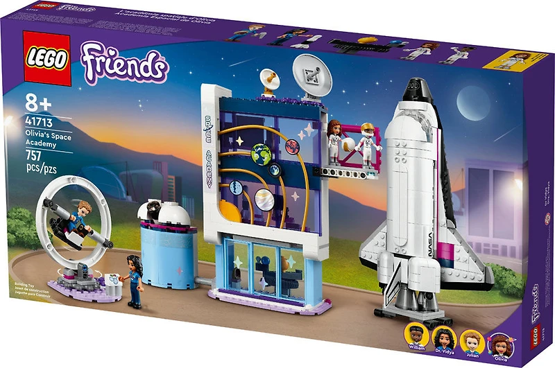 LEGO Friends L'académie spatiale d'Olivia 41713 Ensemble de construction (757 pièces)