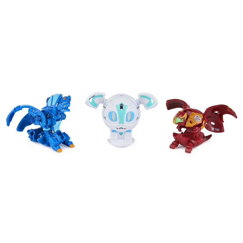 Bakugan Geogan Brawler 5-Pack, Exclusive Stardox and Babadrill Geogan and 3 Bakugan Collectible Action Figures