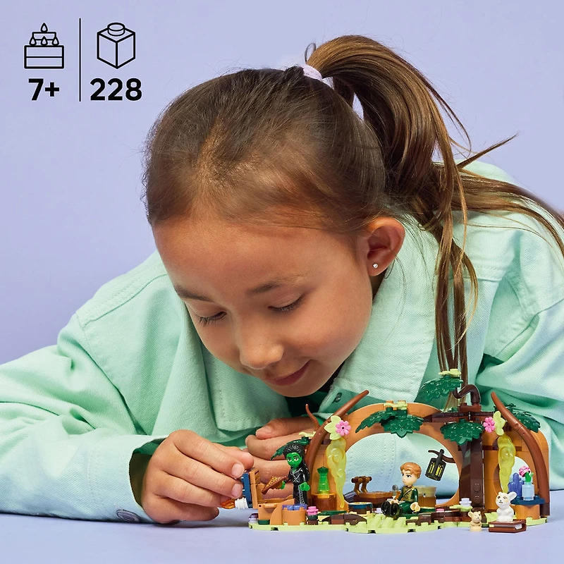 LEGO Wicked Elphaba's Retreat Merchandise, Creative Forest Role-Play Building Toy for Kids 75687