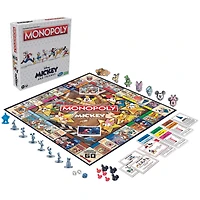 Monopoly : édition Disney Mickey et ses amis, pions Mickey et ses amis et épinglettes Disney exclusives - Édition anglaise - Notre exclusivité