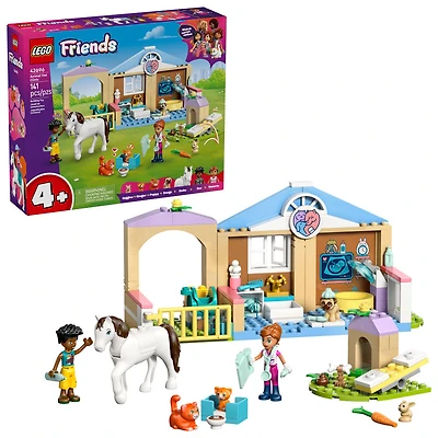 LEGO Friends La Clinique Vétérinaire des Animaux - 2 Minipoupées, un Chien, un Lapin, un Cheval, 2 Chats - 42696