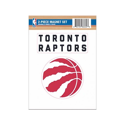 Ensemble de 2 aimants des Toronto Raptors de la NBA