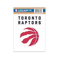 Ensemble de 2 aimants des Toronto Raptors de la NBA