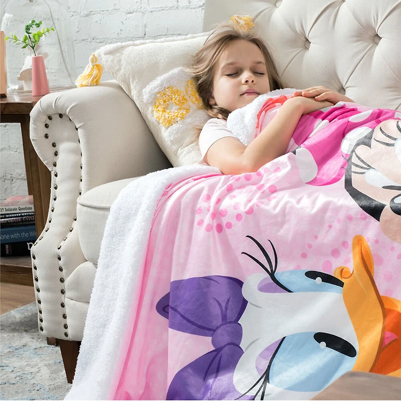 Couverture Sherpa Disney Minnie Mouse, 60 x 80 pouces