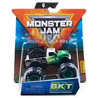 Monster Jam, Monster truck BKT Truck officiel, véhicule en métal moulé, série Ride Trucks, échelle 1:64