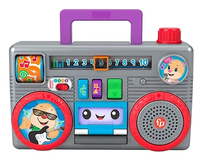 Fisher-Price Laugh & Learn Busy Boombox Toy - Bilingual Edition