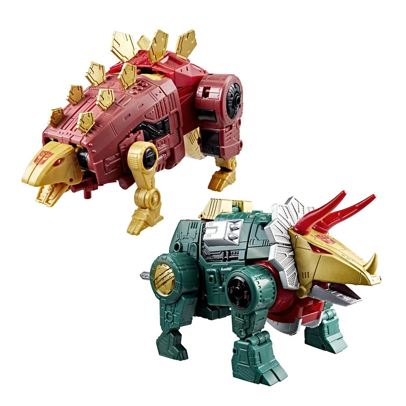 Transformers Generations Selects Age of the Primes, figurines convertibles G2 Universe Dinobot Slug et Dinobot Snarl