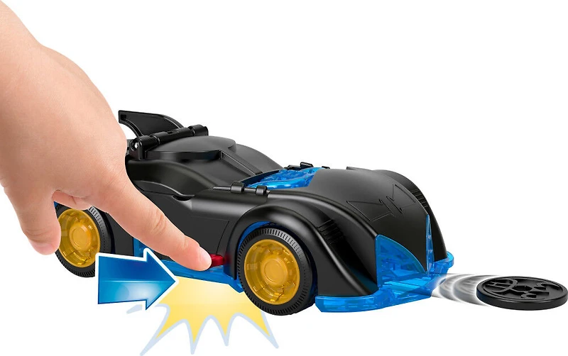 Imaginext - DC Super Friends - Batmobile Vibrations et Rotation, fig.