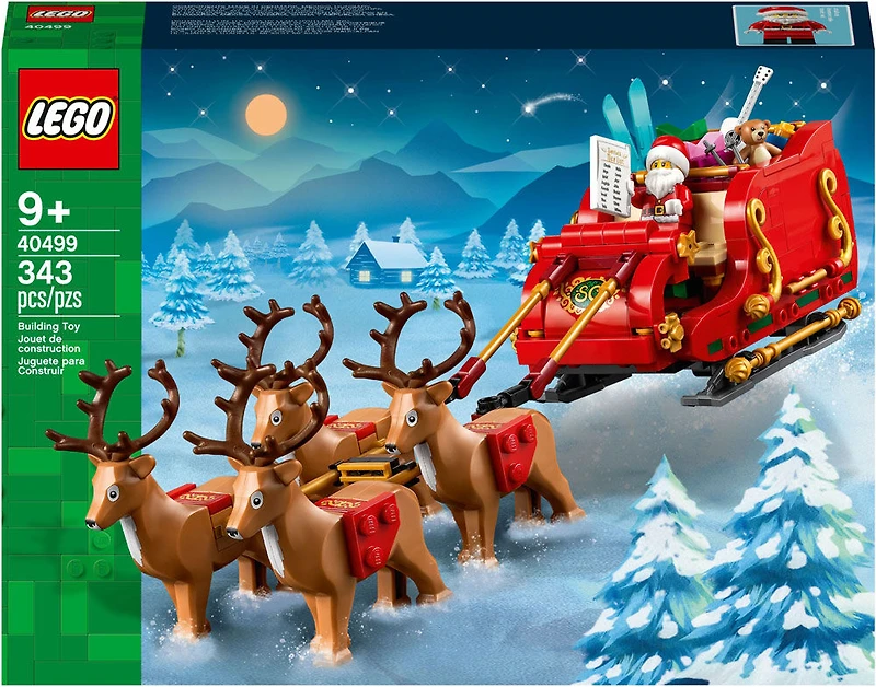 LEGO Santa's Sleigh Christmas Toy Building Set for Ages 9-13, with Reindeer & Santa Figurine, 40499