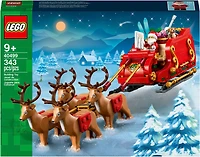 LEGO Santa's Sleigh Christmas Toy Building Set for Ages 9-13, with Reindeer & Santa Figurine, 40499
