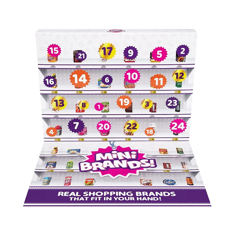 Calendrier de l'Avent de Mini Brands en édition limitée, avec 4 Minis exclusifs par ZURU