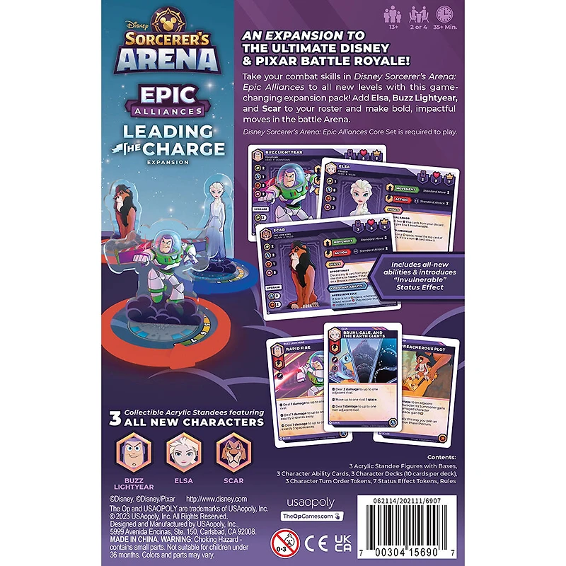 USAopoly Disney Sorcerer's Arena: Epic Alliances Leading the Charge Expansion Pour Jeu De Cartes - Édition anglaise