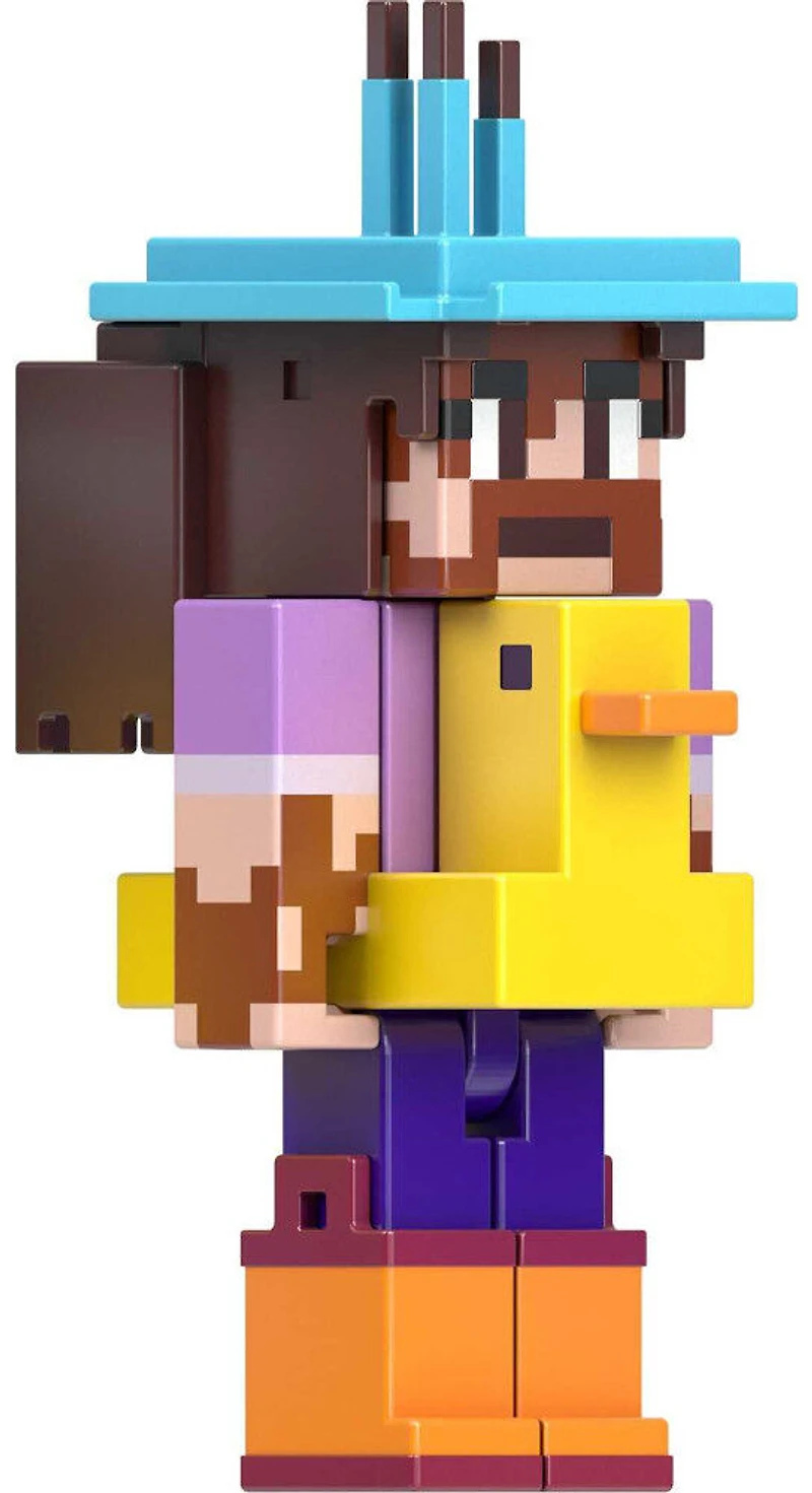 Minecraft - Série Créateur - Figurines - Cache-Oreilles en Peluche + Canard Gonflable