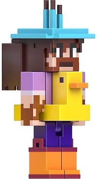 Minecraft - Série Créateur - Figurines - Cache-Oreilles en Peluche + Canard Gonflable