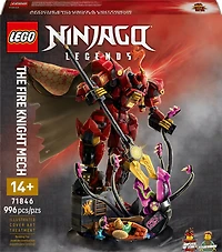 LEGO NINJAGO Le Robot Chevalier de Feu, Ensemble de Construction avec 2 Figurines Incluant Kai 71846
