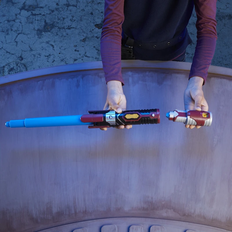 Star Wars Lightsaber Forge Anakin Skywalker Extendable Blue Lightsaber