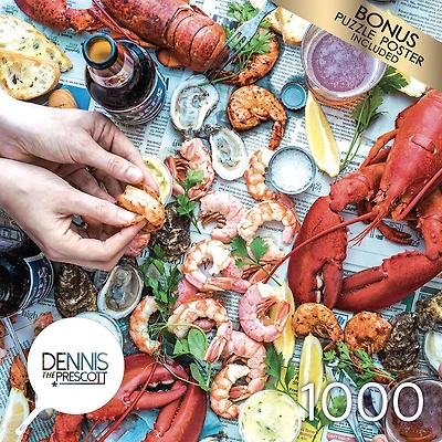 Cra-Z-Art - Dennis Prescott 1000pc Puzzle - Summer Vibes Seafood