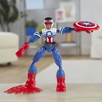 Marvel Avengers Bend and Flex - Figurine flexible de super-héros Captain America