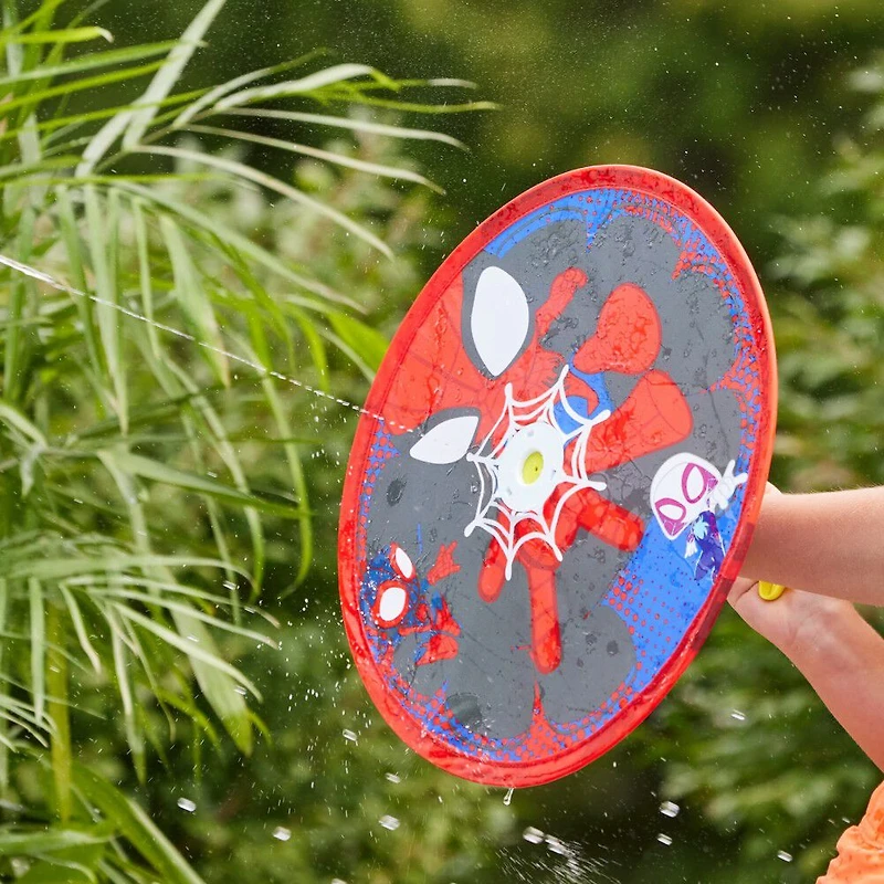 Swimways Marvel Spidey Aqua Shield Blaster, Swimming Pool Accessories & Kids Pool Toys, Spidey Party Supplies & Water Toys