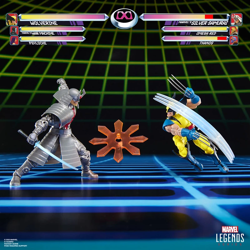 Marvel Legends Series Gamerverse Wolverine vs Marvel's Silver Samurai Action Figure Collectibles