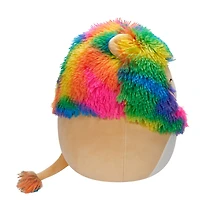Squishmallow 12" - Léonard le lion à Crinière Arc-en-ciel