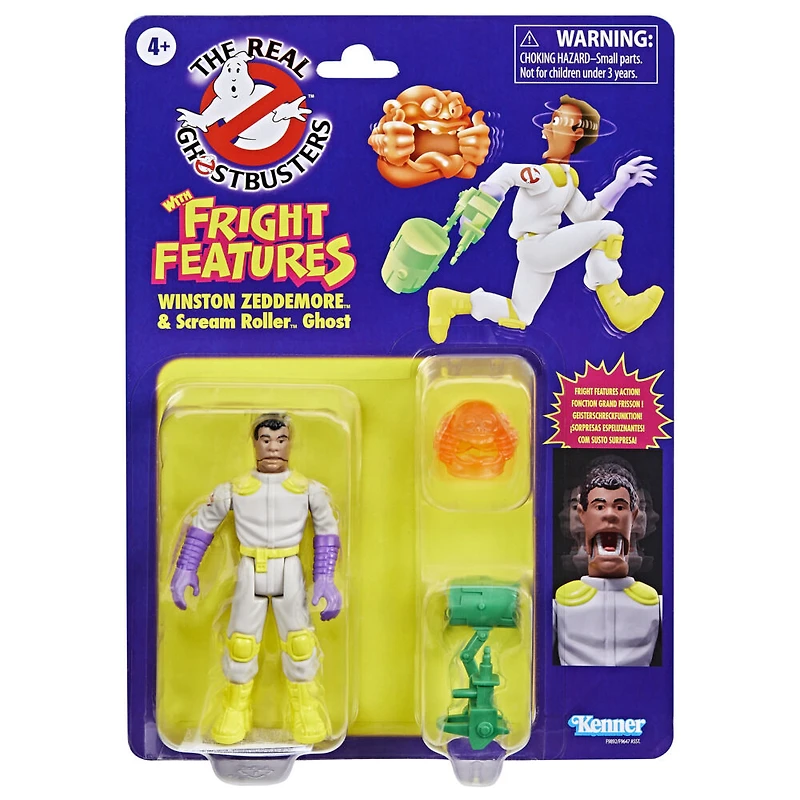 Ghostbusters Kenner Classics The Real Ghostbusters Winston Zeddemore et fantôme Scream Roller