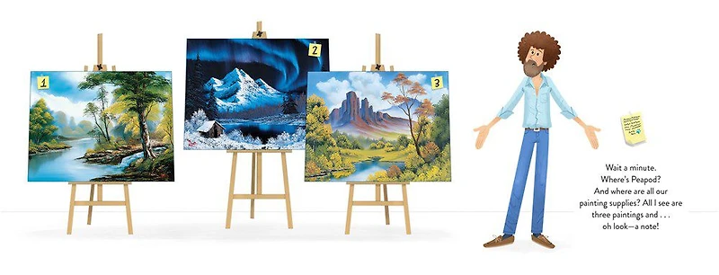 Bob Ross And Peapod The Squirrel Play A Game - English Edition