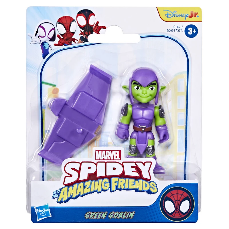 Marvel Spidey et ses Amis Extraordinaires, figurine Gobelin Vert avec accessoire