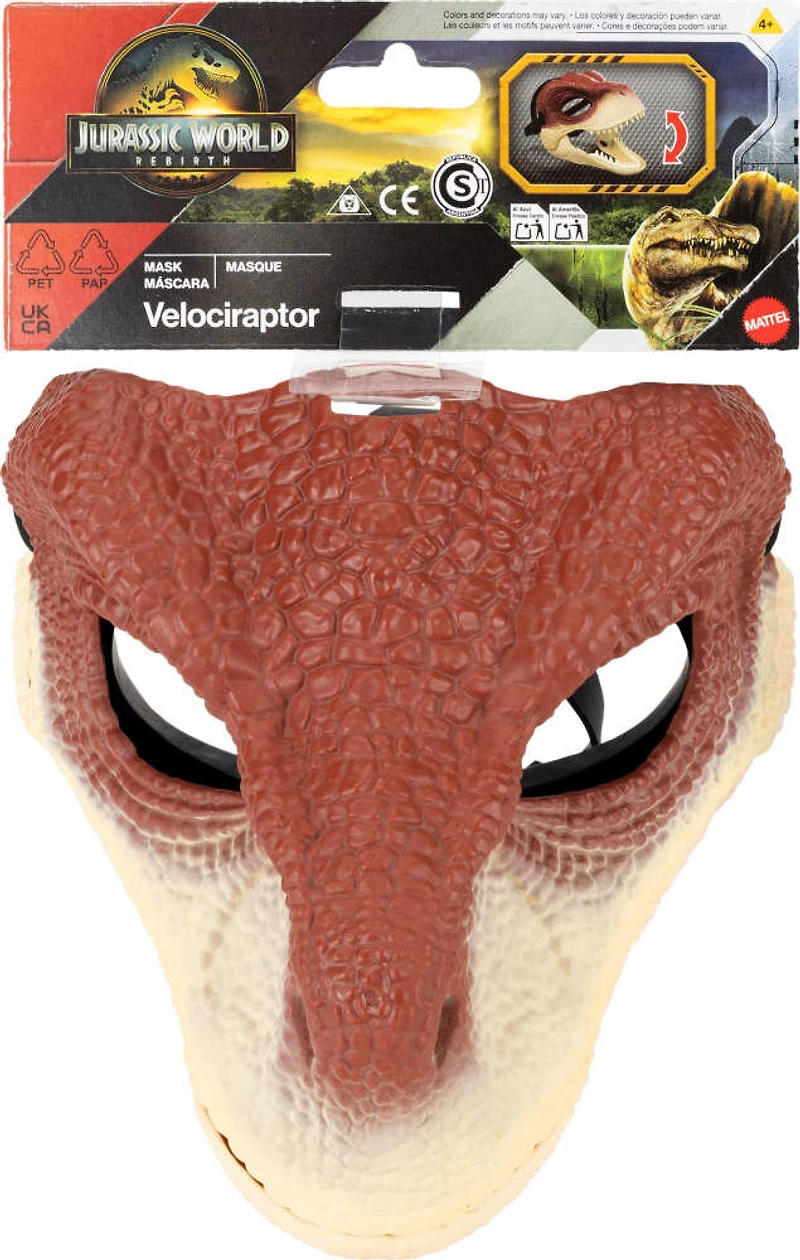 Jurassic World Rebirth  Masque de jeu de rôle  Vélociraptor
