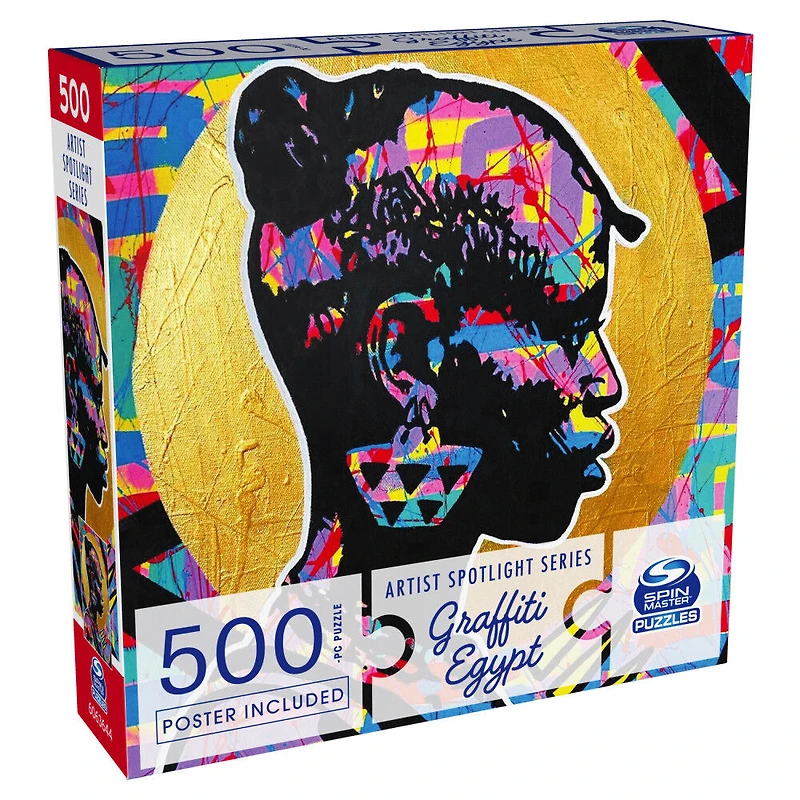 Puzzle 500 pièces, Graffiti Egypt, A Battle of Roses, par Spin Master Puzzles - Édition anglaise