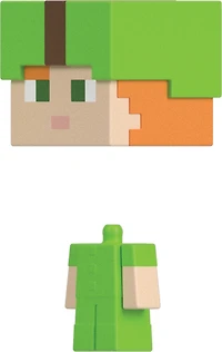 Minecraft Mob Head Minis Alex in Dyed Leather Armor