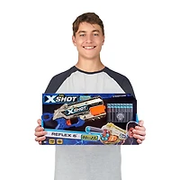 Ensemble combo de lance-fléchettes X-Shot Excel Reflex 6 (16 fléchettes en mousse) par ZURU