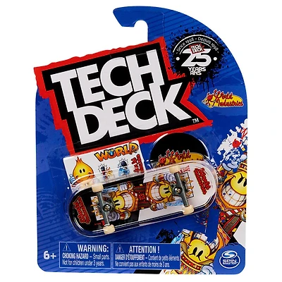 Tech Deck, 96mm Fingerboard Mini Skateboard with Authentic Designs (Styles May Vary)