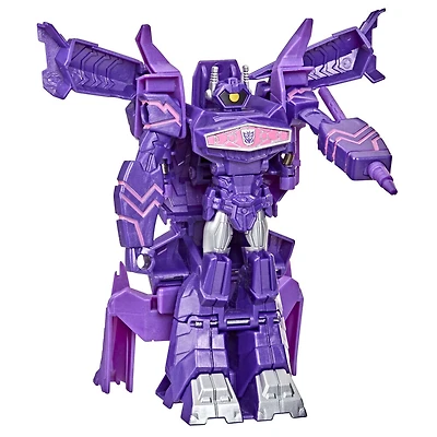 Transformers Buzzworthy Bumblebee Toys 1-Step Changer Shockwave Converting Action Figure