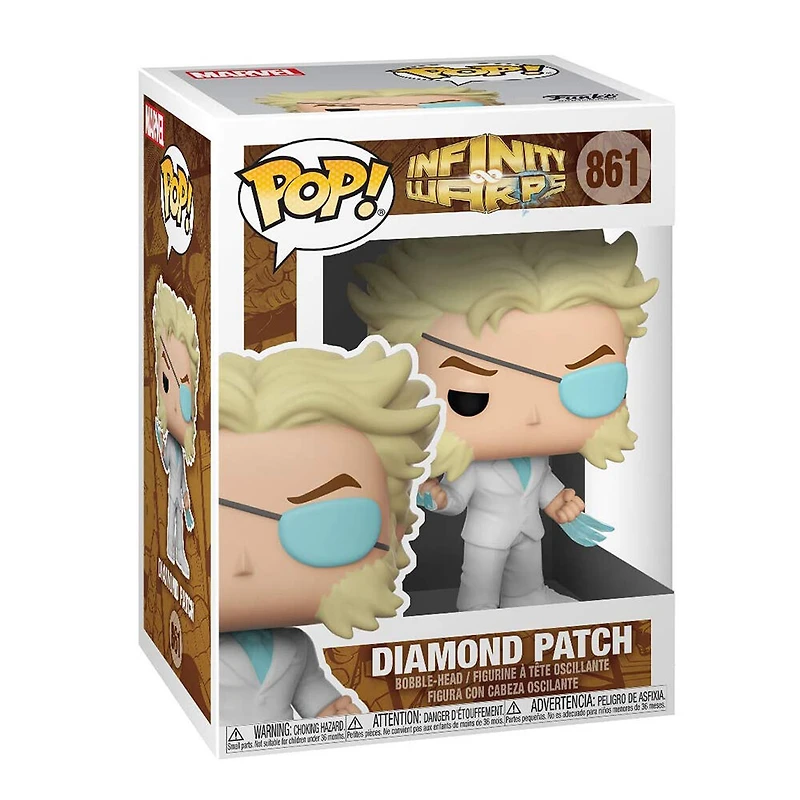 Figurine en Vinyle Diamond Patch par Funko POP! Marvel: Infinity Warps