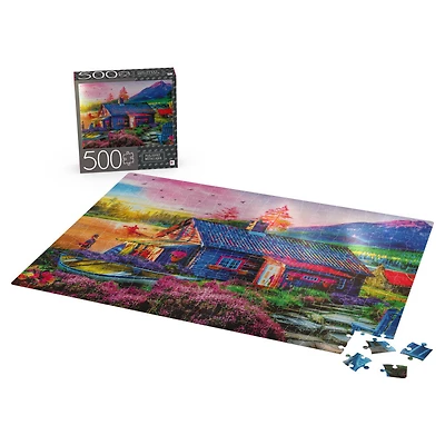 500-Piece Jigsaw Puzzle with Foil Accents, The Mountain Life