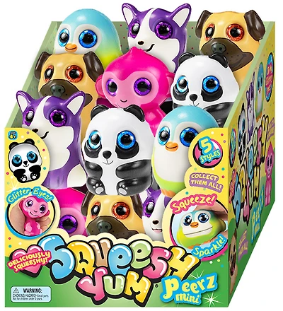 Squeesh Yum Sparkle Peers Mini Asst - Édition anglaise - 1 par commande, la couleur peut varier (Chacun vendu séparément, sélectionné au hasard)