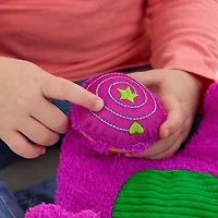 Jouet sensoriel en peluche Le monde de Barney de Fisher-Price avec activités d'éveil pour les tout-petits
