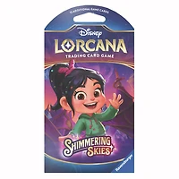 Disney Lorcana Trading Card Game Shimmering Skies Sleeved Booster Single Pack Trading Cards - English Edition